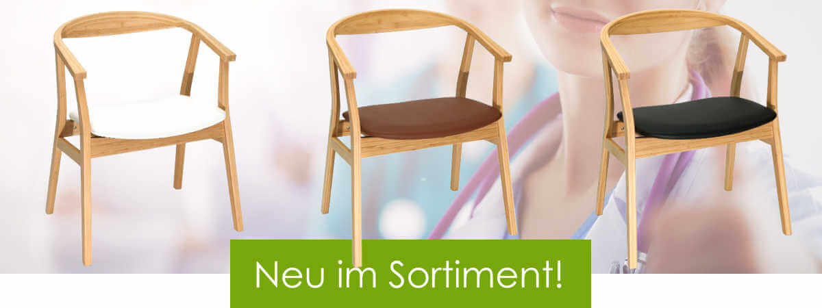 TEQLER | Bambus Beucherstühle Wartezimmerstühle