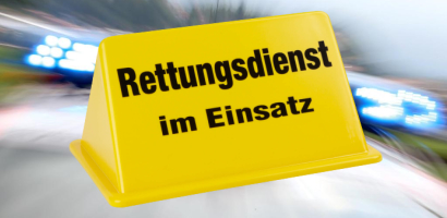 Einsatzfahrzeuge Rettungsdienst Fahrzeugbeschilderung Dachschilder ohne Beleuchtung Dachaufsetzer