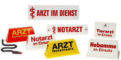 Fahrzeugbeschilderungen für Notarzt Rettungsdienst Einsatzfahrzeuge