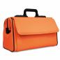 Preview: DÜRASOL | Arzttasche RUSTICANA Modern 2 Vortaschen Feinrindleder orange (7006)