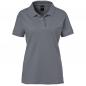 Preview: EXNER Damen-Polo-Shirt 100% Baumwolle graphit