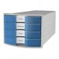 Preview: HAN | Schubladenbox IMPULS NEW DESIGN (lichtgrau-transluzent blau)