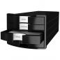 Preview: HAN | Schubladenbox IMPULS NEW DESIGN (schwarz-schwarz)+
