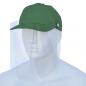 Preview: Basecap Visierschild Gesichtsschutz Gesichtsvisier grün