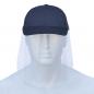 Preview: Basecap Visierschild Gesichtsschutz Gesichtsvisier marine