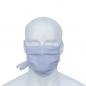Preview: Mund-Nasen-Maske (MNS) hellblau-weiss
