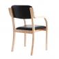 Preview: TEQLER Interior Wartezimmerstuhl schwarz
