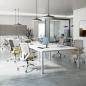 Preview: TEQLER | Bürostuhl Oslo weiß beige khaki (T171163)