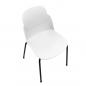 Preview: TEQLER | Designer-Wartezimmerstuhl weiß (T145813)