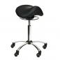 Preview: TEQLER | Sattelhocker mit Schwingmechanismus schwarz (T145204)