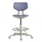 Preview: TEQLER | Laborrollhocker FLORENCE grau (T170713)