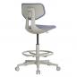 Preview: TEQLER | Laborrollhocker FLORENCE grau (T170713)