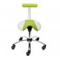 Preview: TEQLER Interior | Sattelhocker abnehmbare Lehne (apfelgrün) T142729aw