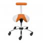 Preview: TEQLER | Sattelhocker abnehmbare Lehne (orange) T142729ow