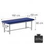 Preview: TEQLER | flache Behandlungsliege midnight blue (T146551)