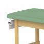 Preview: TEQLER | flache Holz-Behandlungsliege lindgrün (T146707)