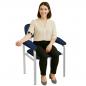 Preview: TEQLER | Phlebotomiestuhl Blutentnahmestuhl blau (T170701)