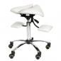 Preview: TEQLER | Sattelstuhl ErgoWork weiß (T170742)