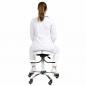 Preview: TEQLER | Sattelstuhl ErgoWork weiß (T170742)