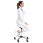 Preview: TEQLER | Sattelstuhl ErgoWork weiß (T170742)
