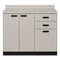 Preview: TEQLER | Sideboard VARDE grau / schwarz (T1711880)