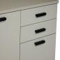 Preview: TEQLER | Sideboard VARDE grau / schwarz (T1711880)