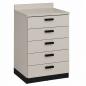 Preview: TEQLER | Schubladenschrank GREVE grau / schwarz (T1711890)