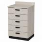 Preview: TEQLER | Schubladenschrank GREVE grau / schwarz (T1711890)