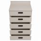Preview: TEQLER | Schubladenschrank GREVE grau / schwarz (T1711890)