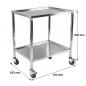 Preview: TEQLER | mobiler Edelstahl Arbeitswagen (T171800)