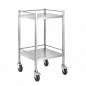 Preview: TEQLER | mobiler Edelstahl Multifunktionswagen (T171805)