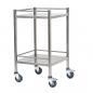 Preview: TEQLER | mobiler Edelstahl Multifunktionswagen (T171805)