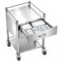 Preview: TEQLER | mobiler Edelstahl Schubladenwagen (T171807)
