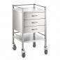 Preview: TEQLER | mobiler Edelstahl Schubladenwagen (T171808)