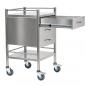 Preview: TEQLER | mobiler Edelstahl Schubladenwagen (T171808)