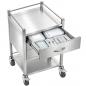 Preview: TEQLER | mobiler Edelstahl Schubladenwagen (T171808)