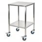 Preview: TEQLER | mobiler Edelstahl Gerätewagen (T171813)