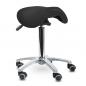 Preview: TEQLER | Drehhocker Sattelsitz schwarz (T140523schwarz)
