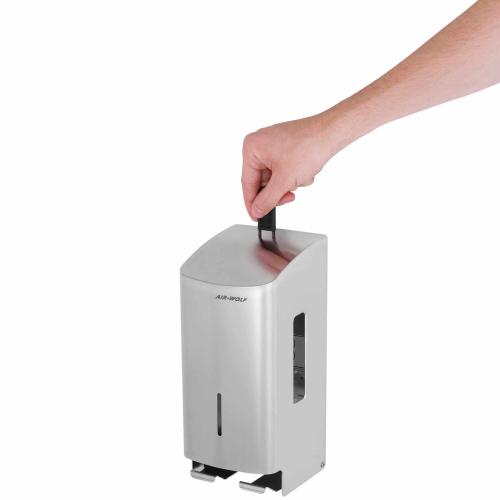 AIR-WOLF | WC-Papierspender Alpha Edelstahl weiß (60-102)