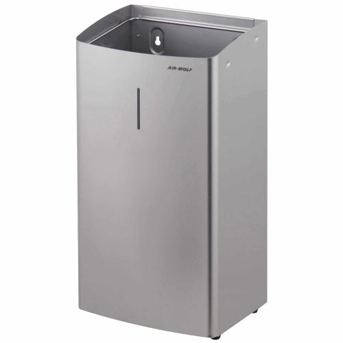 AIR-WOLF | Abfallbehälter Alpha 27 Liter Edelstahl gebürstet (60-113)