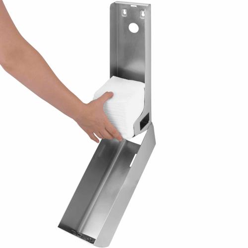 AIR-WOLF | WC-Papierspender für 750 Blatt Edelstahl mattschwarz  (60-189)