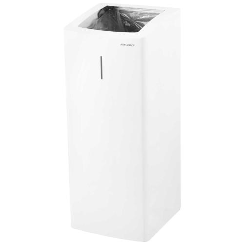 AIR-WOLF | Abfallbehälter Serie Alpha 50 Liter Edelstahl mattweiß (60-355)