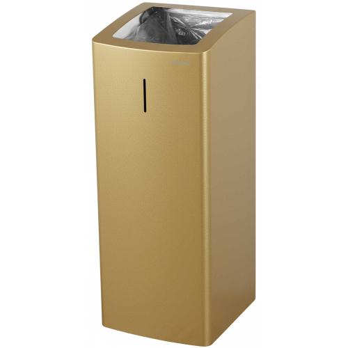 AIR-WOLF | Abfallbehälter Serie Alpha 50 Liter Edelstahl messing (60-357)