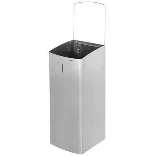 AIR-WOLF | Abfallbehälter Alpha Edelstahl blau-grün 80 Liter (60-371)