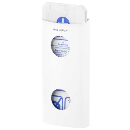 AIR-WOLF | Hygienebeutelspender Alpha Edelstahl mattweiß (60-380)
