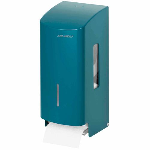 AIR-WOLF | WC-Papierspender Alpha Edelstahl blau-grün (60-386)