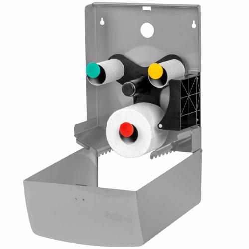 AIR-WOLF | Duplex-Rollenspender Alpha Edelstahl blau-grün (60-396)