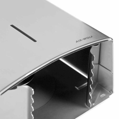 AIR-WOLF | Duplex-Rollenspender Alpha Edelstahl messing (60-397)