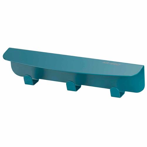 AIR-WOLF | Hakenleiste Serie Alpha 3 Haken Edelstahl blau-grün (60-436)