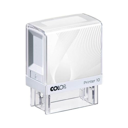 COLOP Printer 10 Praxisstempel weiß-weiß (3-zeilig)
